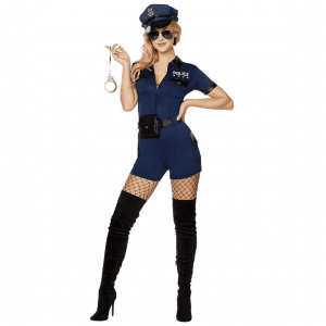 Disfraz Mujer Policía Enterizo Azul. – ANDROGINA DISFRACES